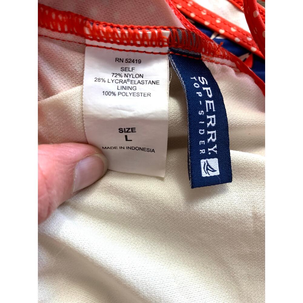 Sperry Top-Sider Nautical Sailboat Print Bikini Large - Picture 9 of 9